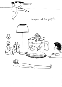 All the people, Zeichnung aus der Reihe ZUSTÄNDE